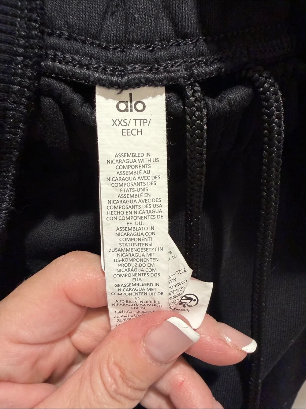Alo Yoga Accolade Crewneck Sweatshirt Jogger Set Black XXS (CIGF003)